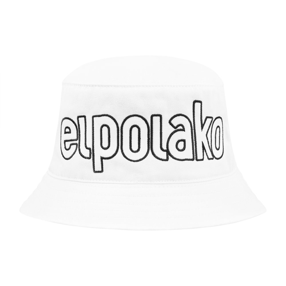 El Polako OUTLINE Bucket Hat Biały