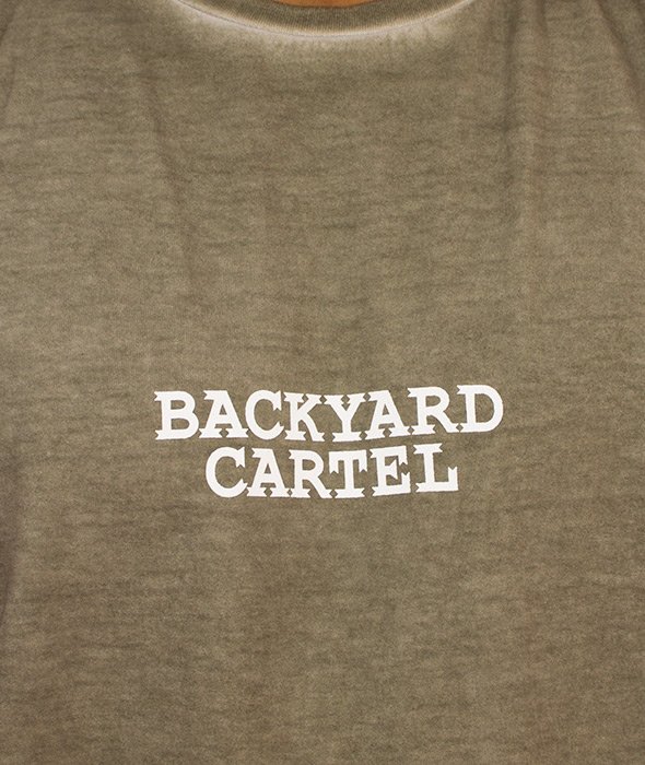 Backyard Cartel-Back 2 Back T-Shirt Oliwkowy