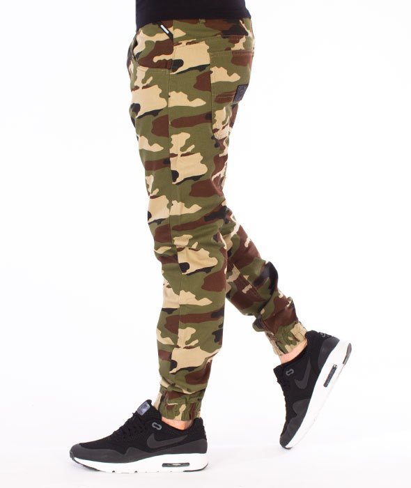 Mass-Base Jogger Pants Sneaker Fit Spodnie Woodland Camo