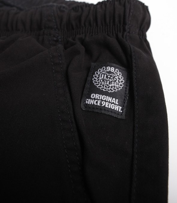 Mass Chino Classics Straight Fit Spodnie Krótkie Black