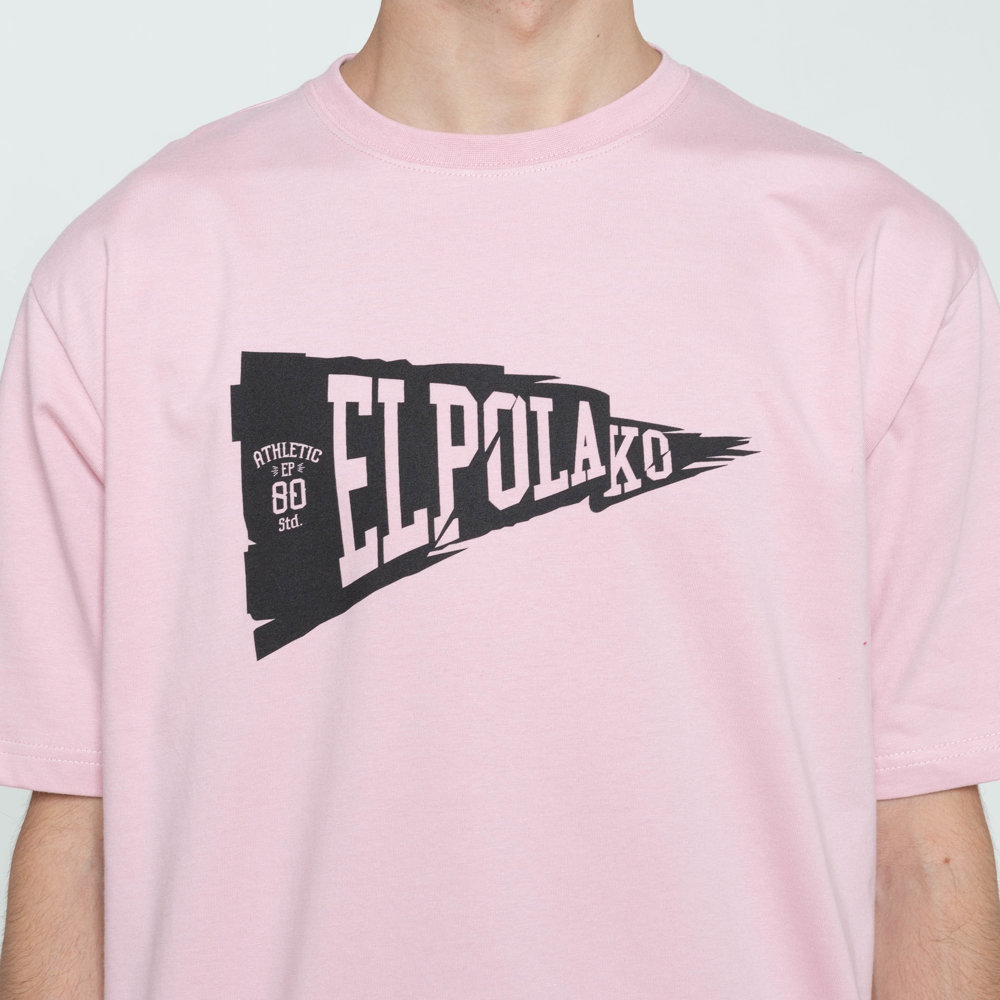T-Shirt El Polako ep flag 80 Różowy