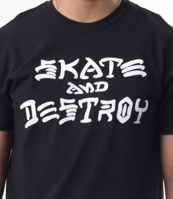 Thrasher-Skate And Destroy T-Shirt Czarny