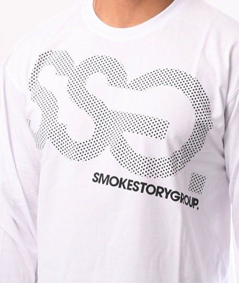 SmokeStory-SSG Dots Longsleeve Biały