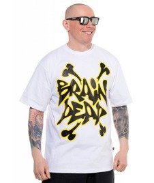 Brain Dead Familia-Funky T-shirt Biały